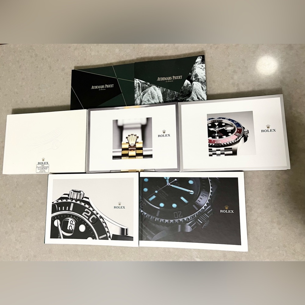 Rolex & Audemars Piguet Catalog Books (FULL SET of 7 BOOKS) !!!